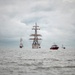 US Coast Guard Cutter Eagle leads Sail250 Virginia Parade of Sail