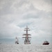 US Coast Guard Cutter Eagle leads Sail250 Virginia Parade of Sail