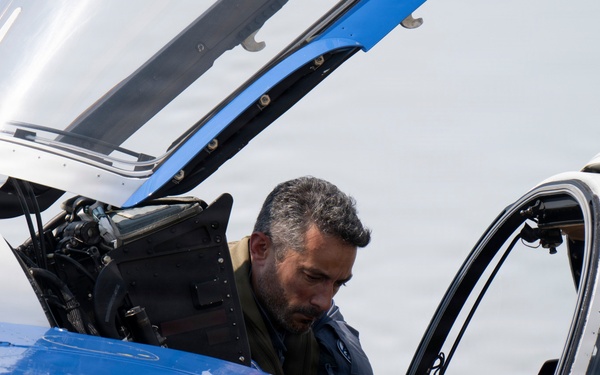 Patrouille de France demo team prepares for Liberté 250 over Joint Base Andrews