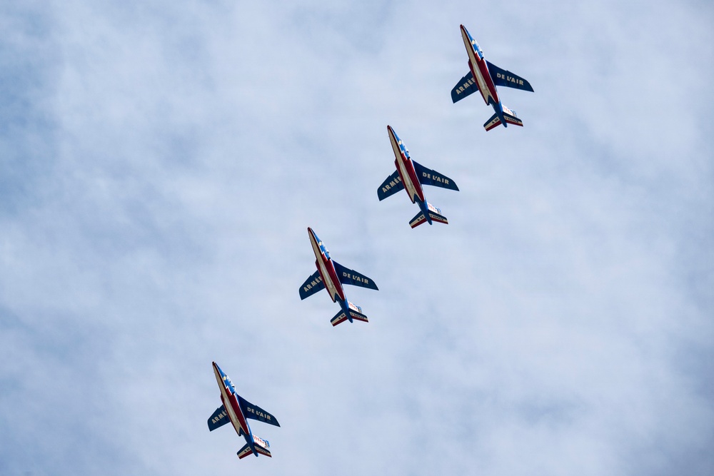 Patrouille de France demo team prepares for Liberté 250 over Joint Base Andrews