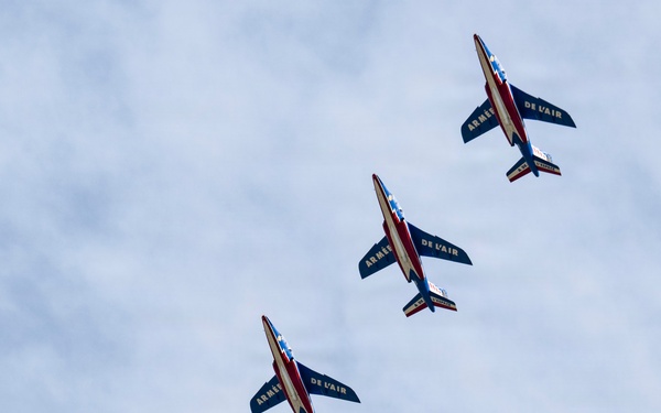 Patrouille de France demo team prepares for Liberté 250 over Joint Base Andrews