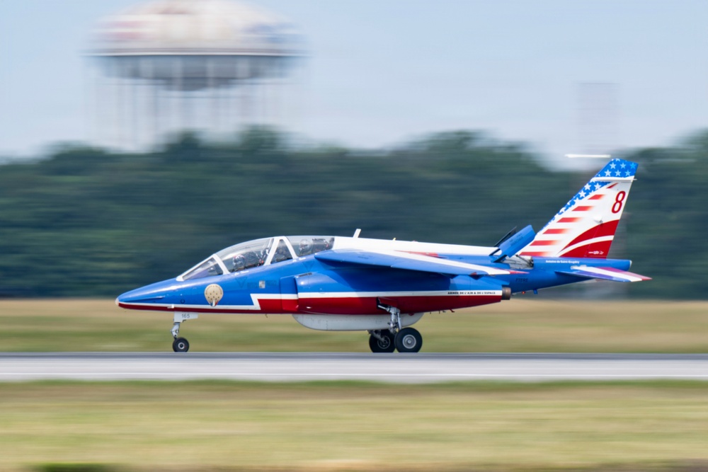 Patrouille de France demo team prepares for Liberté 250 over Joint Base Andrews