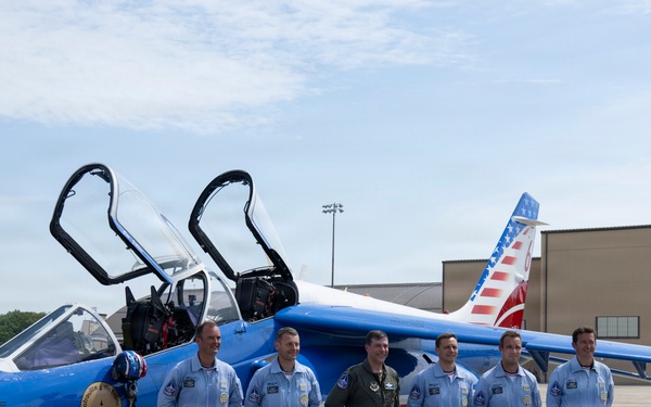 Patrouille de France demo team prepares for Liberté 250 over Joint Base Andrews