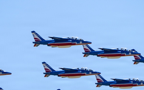Patrouille de France demo team prepares for Liberté 250 over Joint Base Andrews