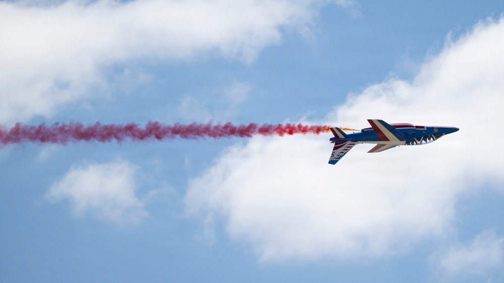 Patrouille de France demo team prepares for Liberté 250 over Joint Base Andrews