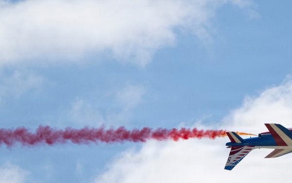 Patrouille de France demo team prepares for Liberté 250 over Joint Base Andrews