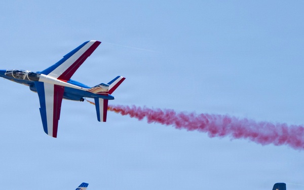 Patrouille de France demo team prepares for Liberté 250 over Joint Base Andrews
