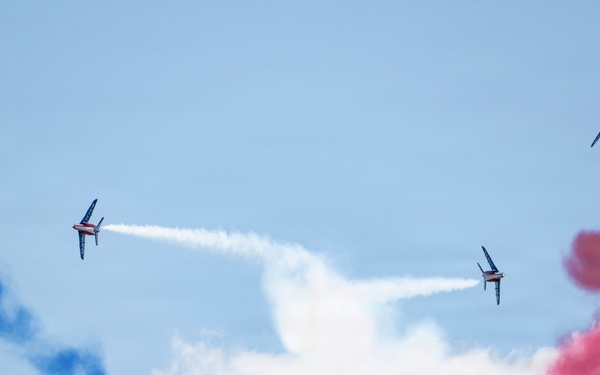 Patrouille de France demo team prepares for Liberté 250 over Joint Base Andrews