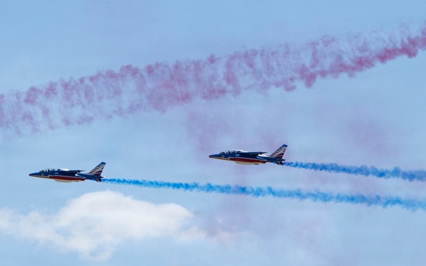Patrouille de France demo team prepares for Liberté 250 over Joint Base Andrews