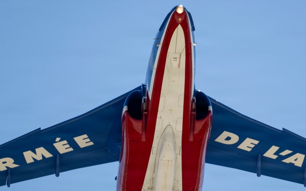 Patrouille de France demo team prepares for Liberté 250 over Joint Base Andrews