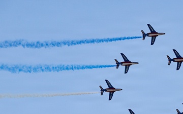 Patrouille de France demo team prepares for Liberté 250 over Joint Base Andrews