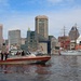 U.S. Coast Guard patrol boat provides security during tall ships event at Baltimore Inner Harbor