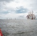 US Coast Guard Cutter Eagle leads Sail250 Virginia Parade of Sail