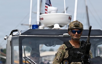 USCG Personnel Conduct Waterway Patrol Operations for Sail 250