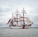 US Coast Guard Cutter Eagle leads Sail250 Virginia Parade of Sail