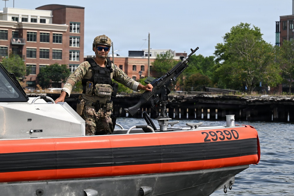 U.S. Coast Guard Maritime Security Patrolling the Baltimore Inner Harbor for Sail 250