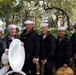 Navy Band Southeast performs at St. Patricks Parade Celebration in Savannah, Georgia.