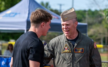 Naval Academy graduate and NFL running back Eli Heidenreich hosts youth football camp on NAS Oceana
