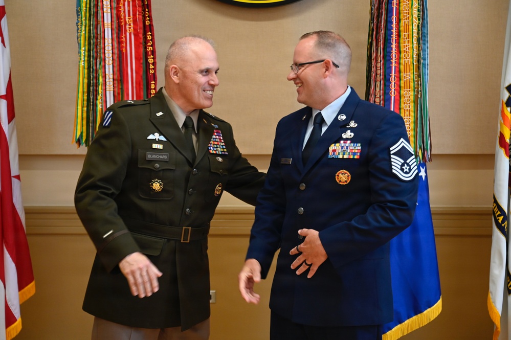 Chief Master Sgt. Steven Morgan Promotion Ceremony