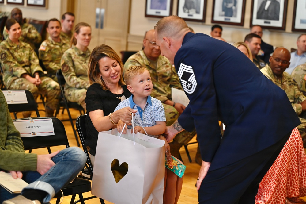 Chief Master Sgt. Steven Morgan Promotion Ceremony