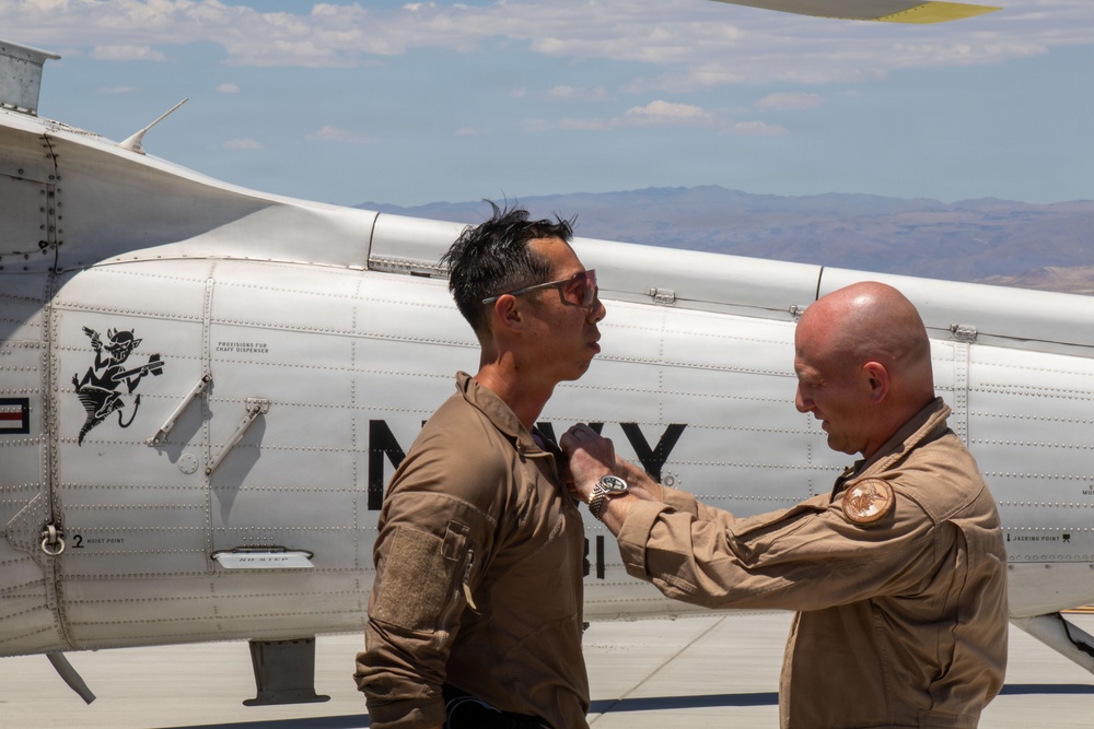 Chief Hospital Corpsman Tran logs final flight with VX-31 search and rescue
