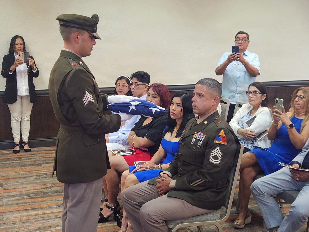 Fort Buchanan retirement ceremony honors two generations of Army service