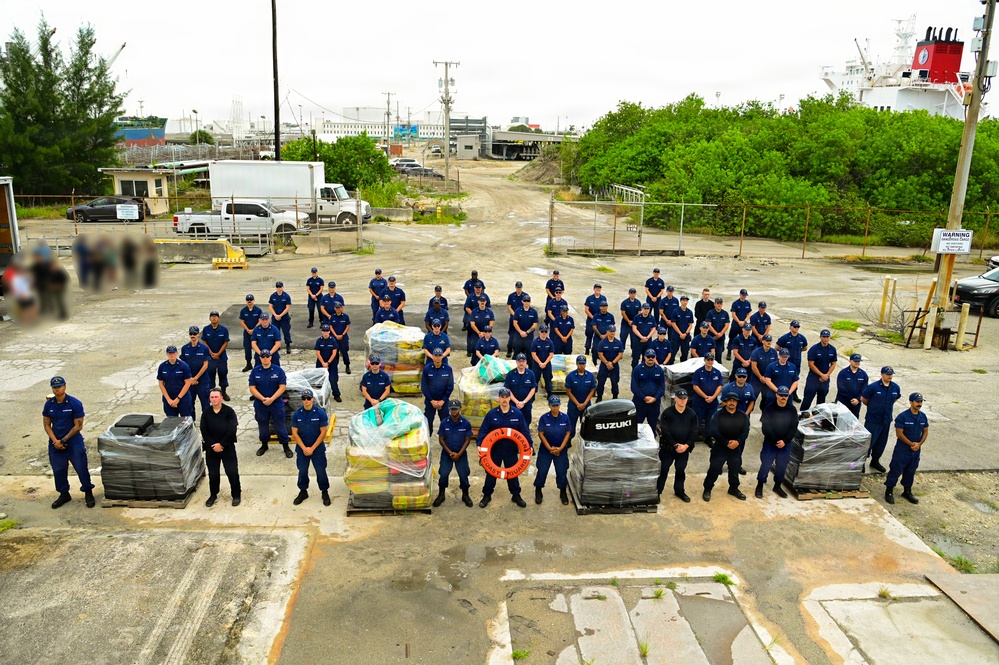 Coast Guard offloads over $63M in illicit drugs interdicted in Eastern Pacific Ocean
