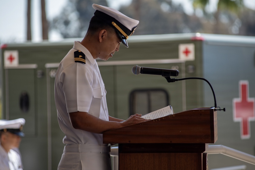 EMF 150-Bravo changes command at NMRTC San Diego