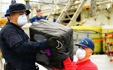 Coast Guard offloads over $63M in illicit drugs interdicted in Eastern Pacific Ocean