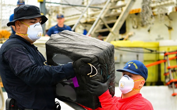 Coast Guard offloads over $63M in illicit drugs interdicted in Eastern Pacific Ocean