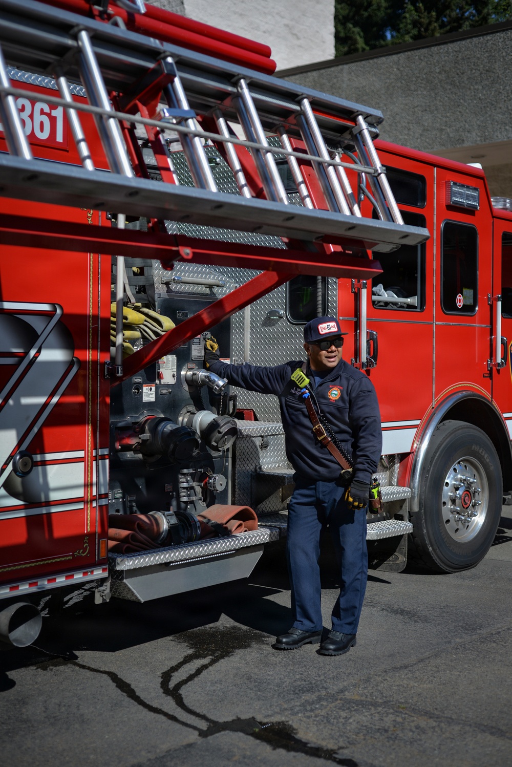 Bridging the flames: How one Reserve firefighter brings civilian grit to the flightline