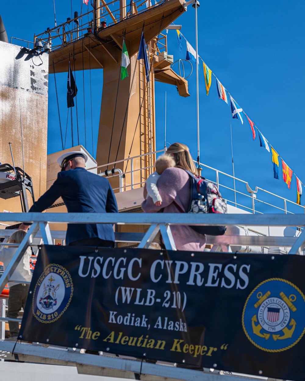 Coast Guard Cutter Cypress holds change of command ceremony
