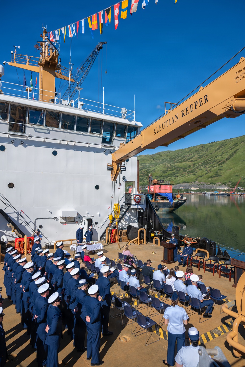 Coast Guard Cutter Cypress holds change of command ceremony