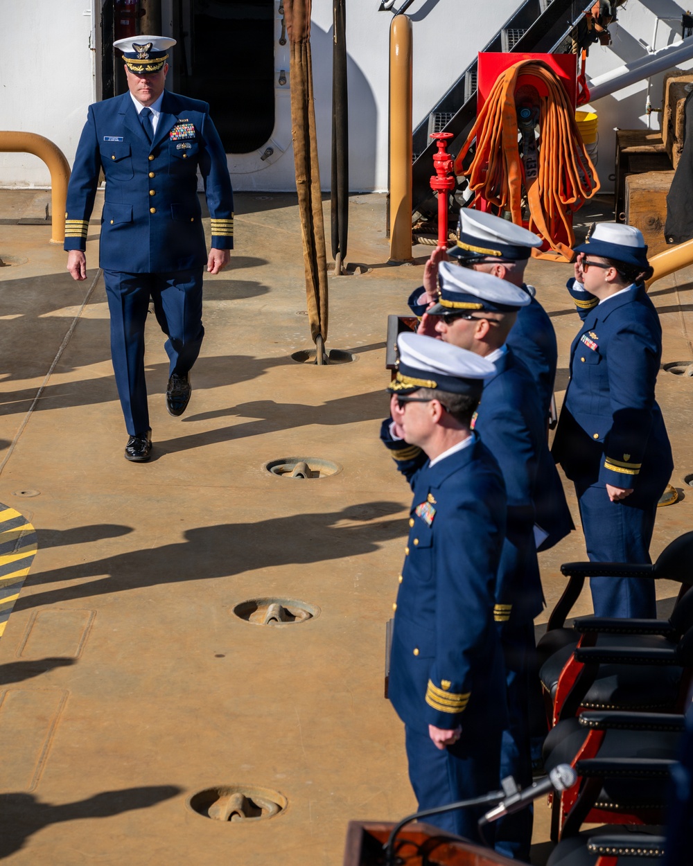 Coast Guard Cutter Cypress holds change of command ceremony