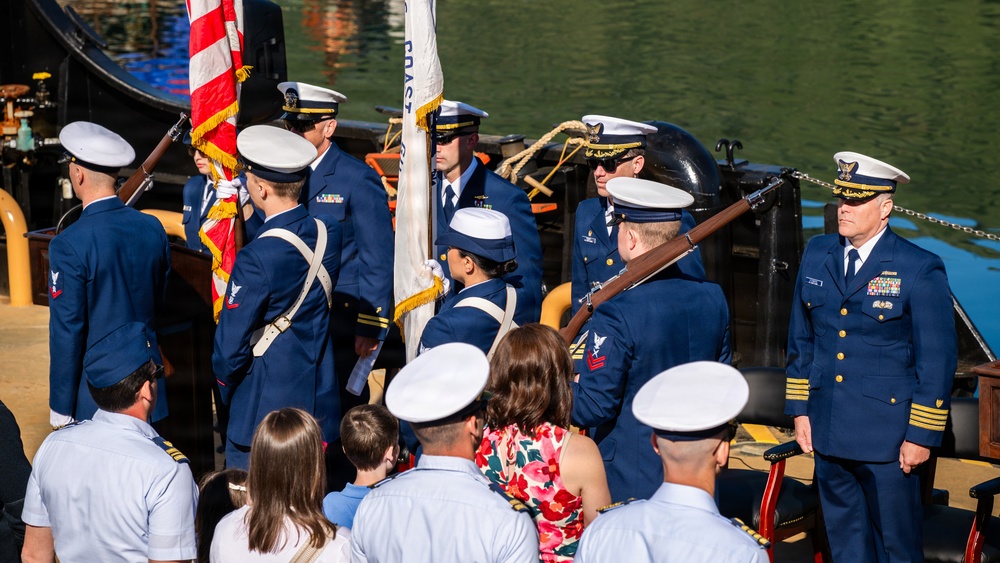 Coast Guard Cutter Cypress holds change of command ceremony