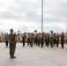 U.S. Marines with 1st MARDIV hold morning colors ceremony