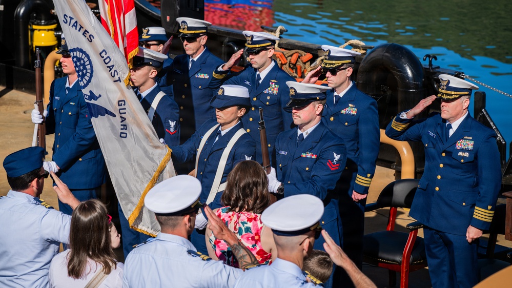 Coast Guard Cutter Cypress holds change of command ceremony