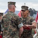 U.S. Marines with 1st MARDIV hold morning colors ceremony