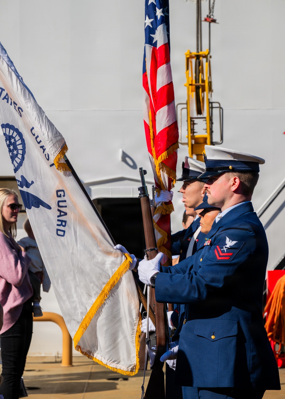 Coast Guard Cutter Cypress holds change of command ceremony