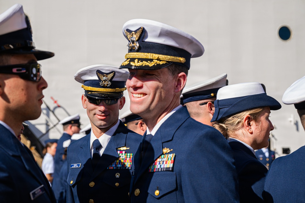 Coast Guard Cutter Cypress holds change of command ceremony