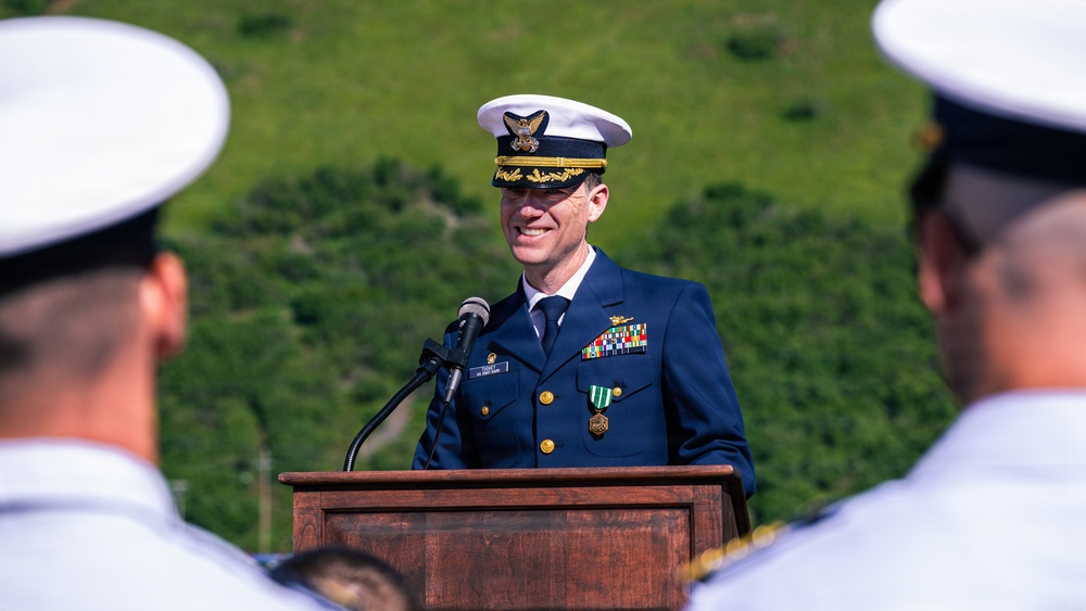 Coast Guard Cutter Cypress holds change of command ceremony