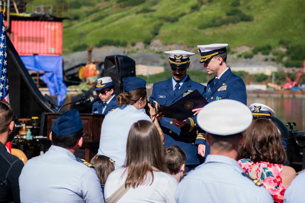 Coast Guard Cutter Cypress holds change of command ceremony