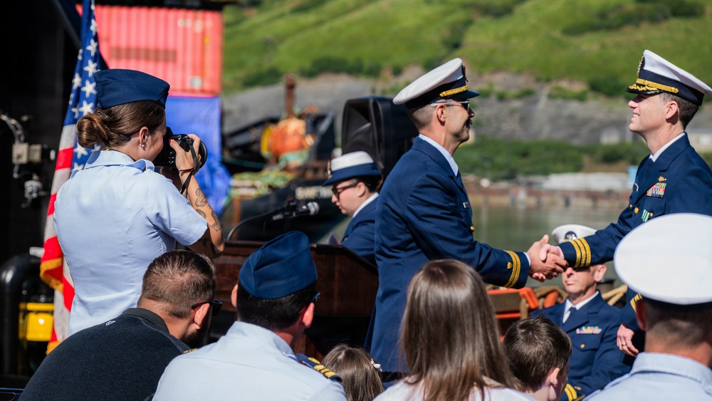 Coast Guard Cutter Cypress holds change of command ceremony