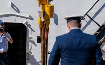 Coast Guard Cutter Cypress holds change of command ceremony