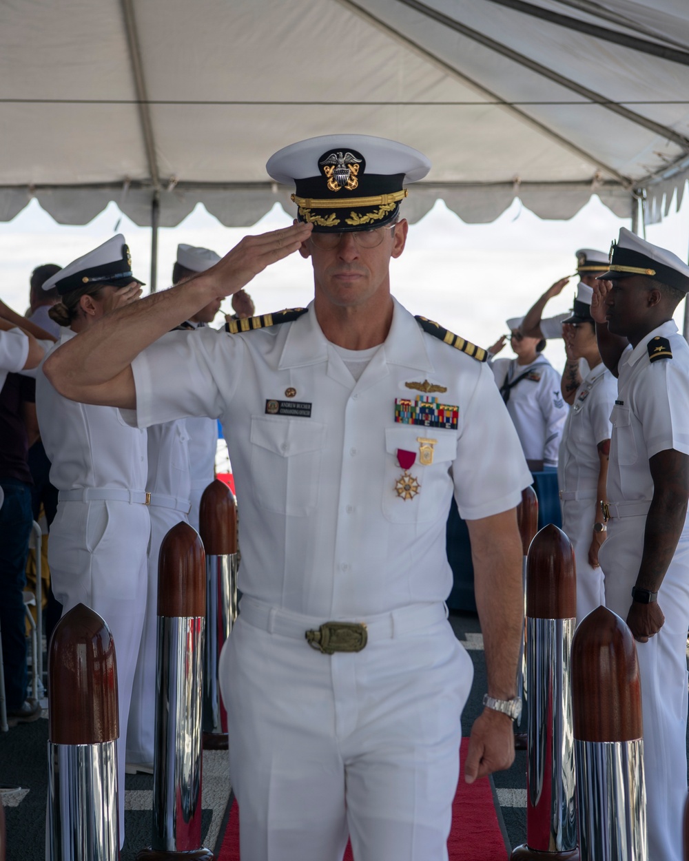 USS Jack H. Lucas (DDG 125) Changes Command