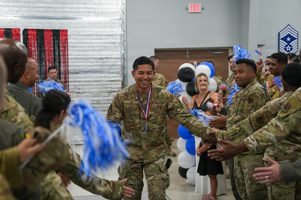 Newly selected master sergeant selects celebrated at Creech Air Force Base
