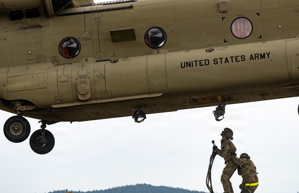 Montana National Guard validates joint sling load capability during field training exercise