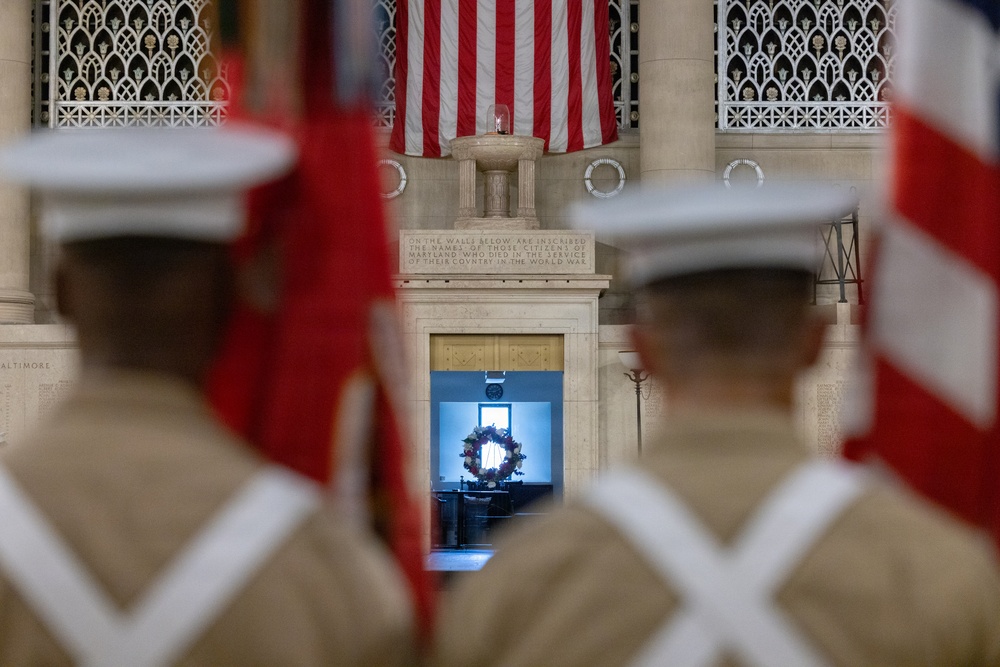 Fleet Week Baltimore wreath-laying ceremony