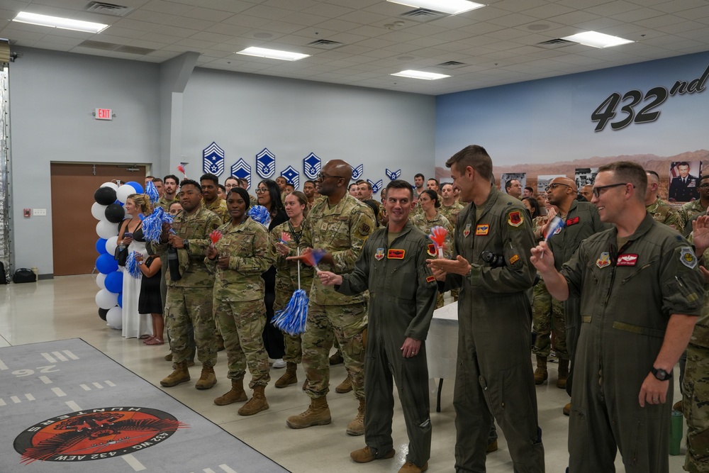 Newly selected master sergeant selects celebrated at Creech Air Force Base