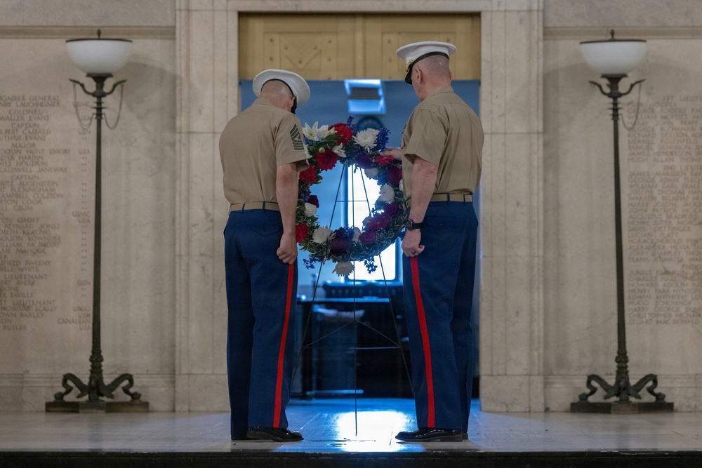 Fleet Week Baltimore wreath-laying ceremony